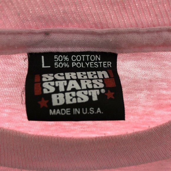 REHOBOTH BEACH T-shirt M Pink Vintage Screen Stars - Picture 2 of 4